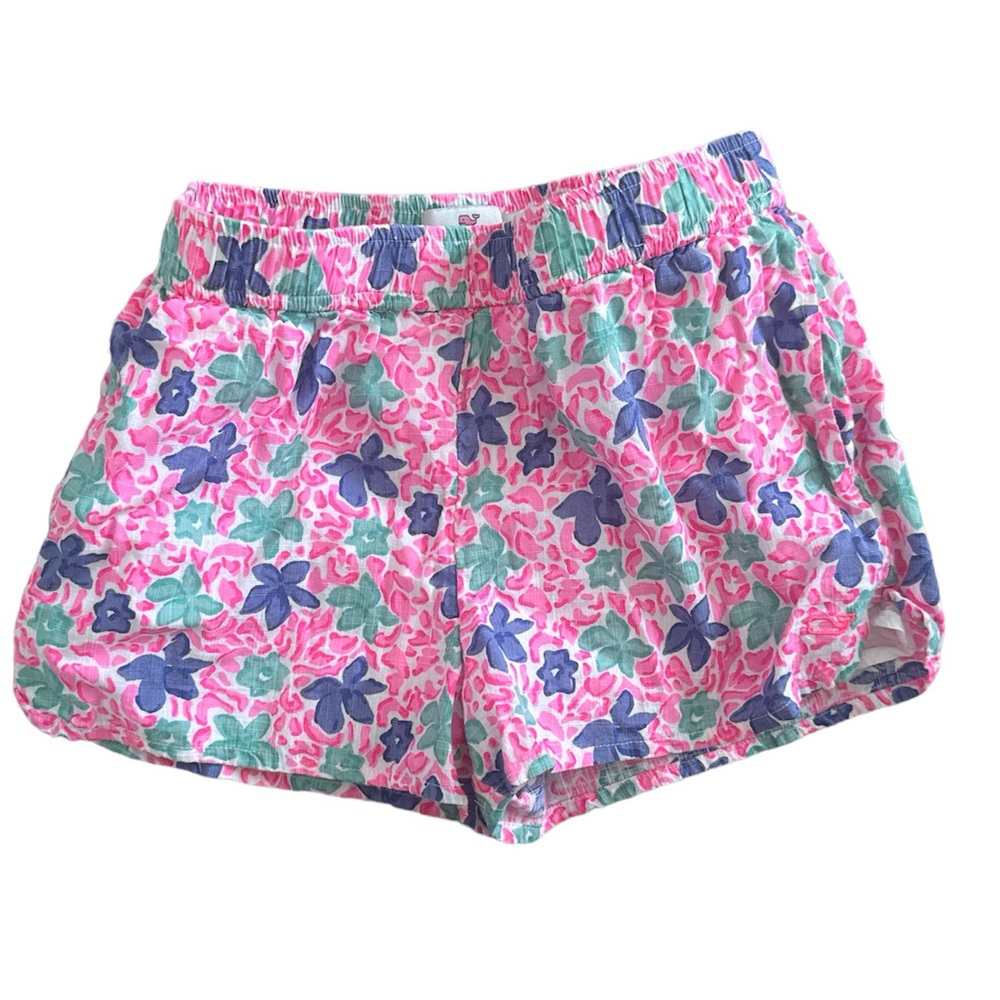 Vineyard Vines Pink Floral Lined Shorts